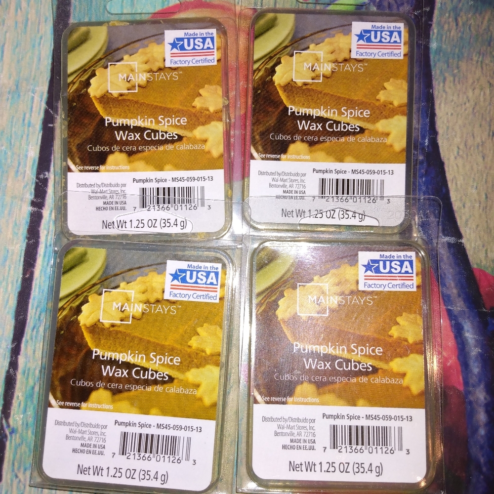 Mainstays Pumpkin Spice Wax Cubes x 4, 1.25oz